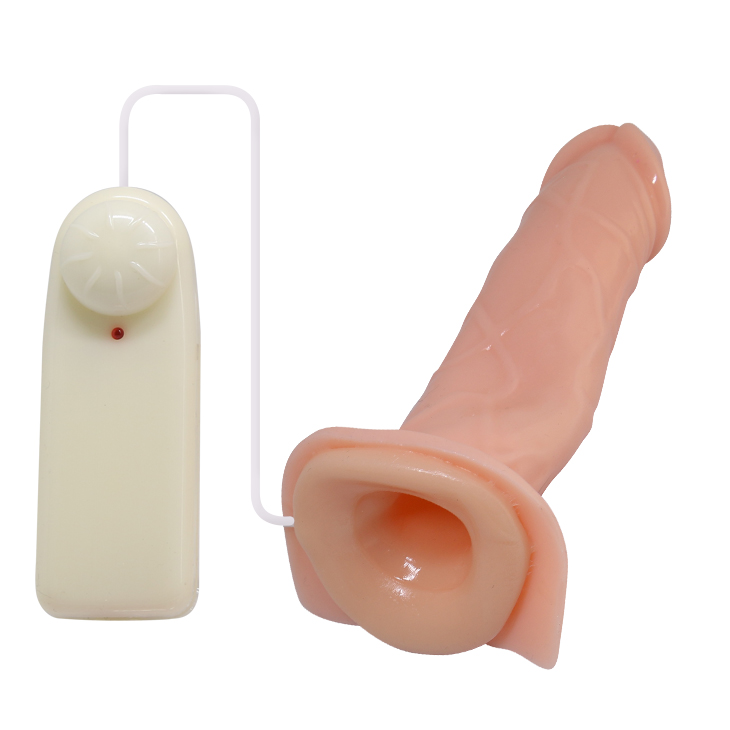 ARNÉS CON FUNDA EXTENSORA REALISTA PARA PENE - 17CM