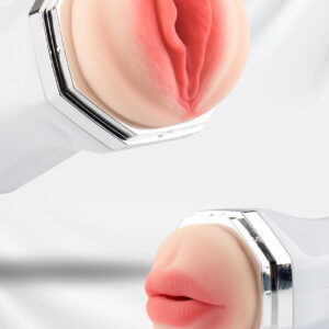 Masturbador vibrador, boca y vagina con sonidos.