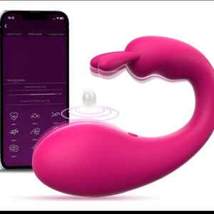 Vibrador app control, estimulador de clítoris y punto G, conejito.