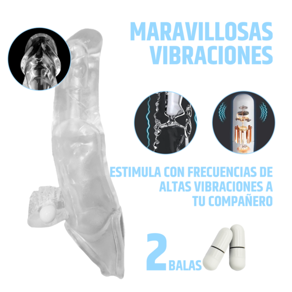 EXTENSION CON VIBRADOR DOBLE