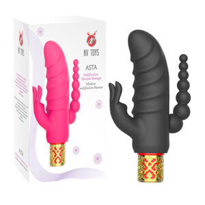 VIBRADOR TRIPLE ANO-VAGINA-CLÍTORIS